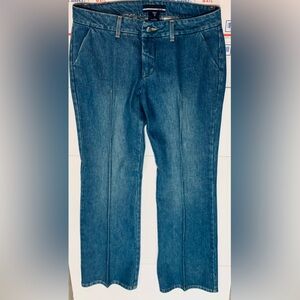 BeBe Y2K low rise medium wash jeans bootcut made in the USA size 31